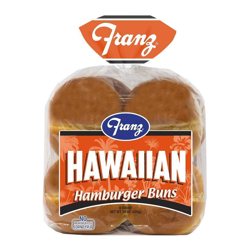 slide 1 of 6, Franz Hawaiian Hamburger Buns 16.5oz, 16.5 oz