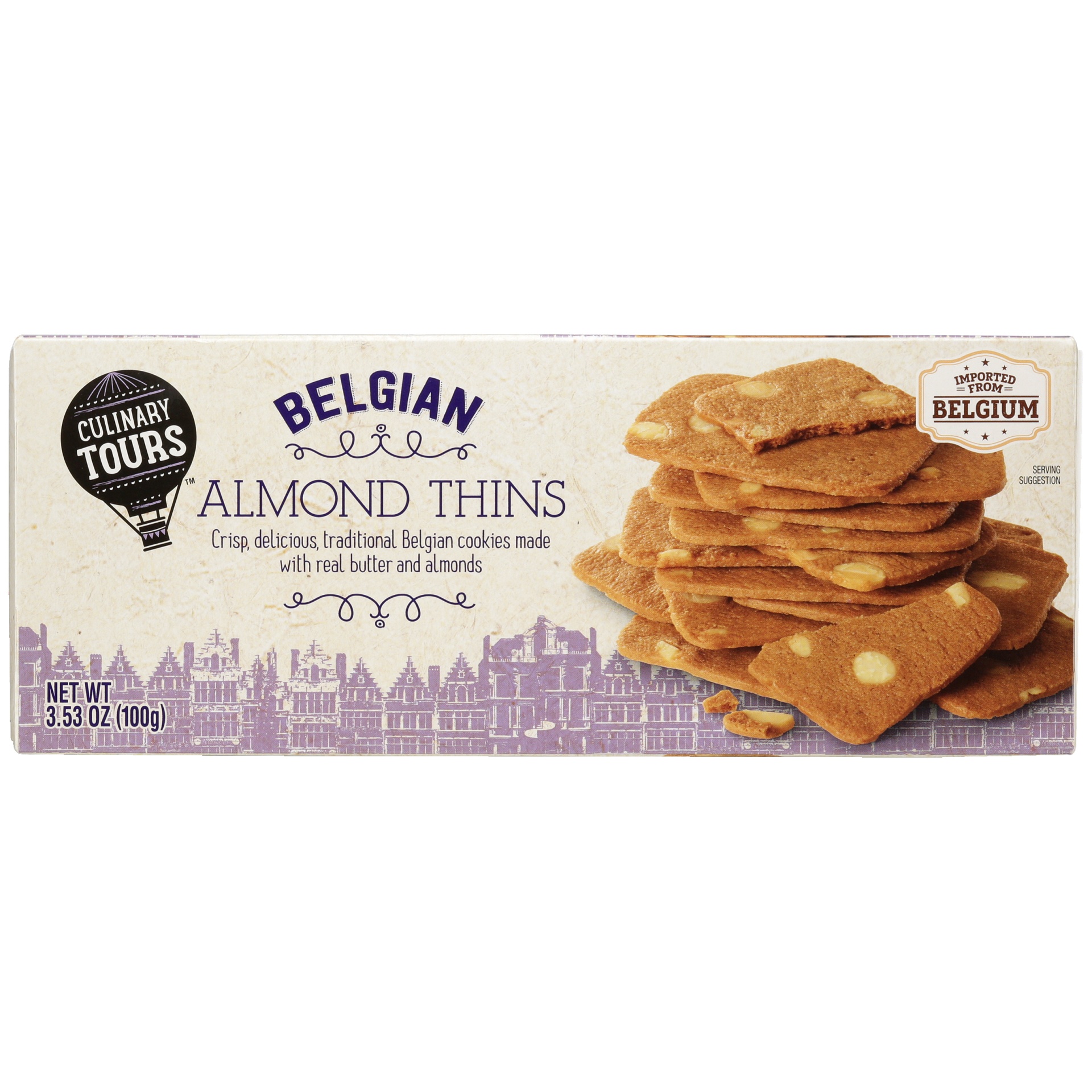 slide 1 of 6, Culinary Tours Belgian Almond Thins, 3.53 oz
