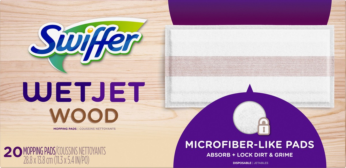 slide 3 of 3, Swiffer Wet Jet Wood Mopping Pads 20 ea, 20 ct