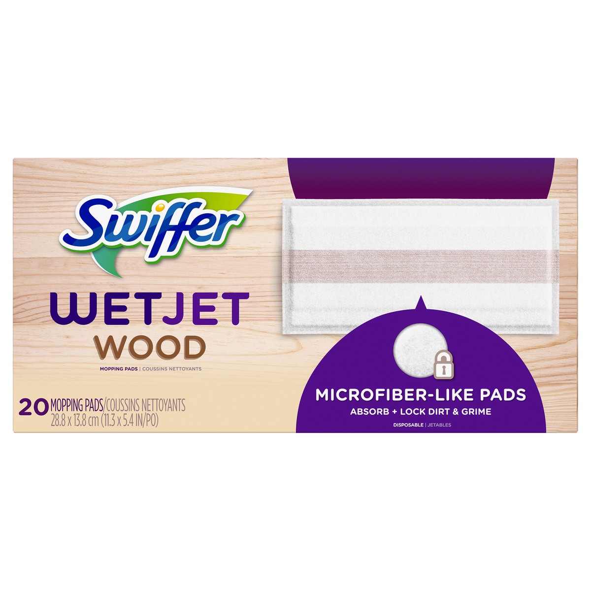 slide 1 of 3, Swiffer Wet Jet Wood Mopping Pads 20 ea, 20 ct