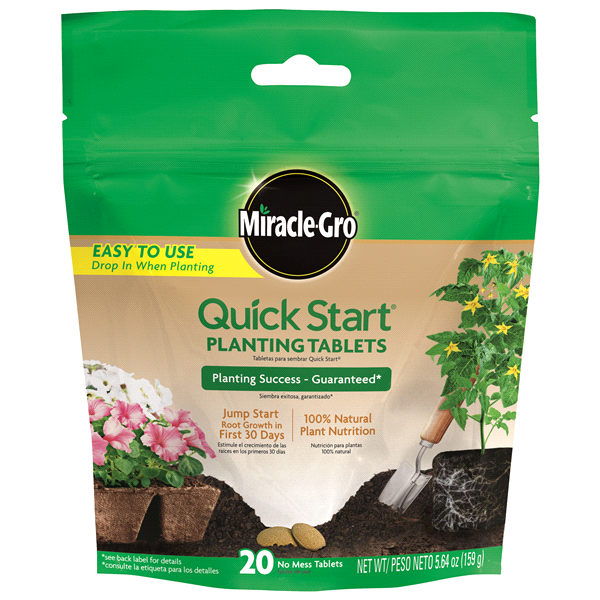 slide 1 of 1, Miracle-Gro Miracle Grow Quick Start Tablets., 20 ct