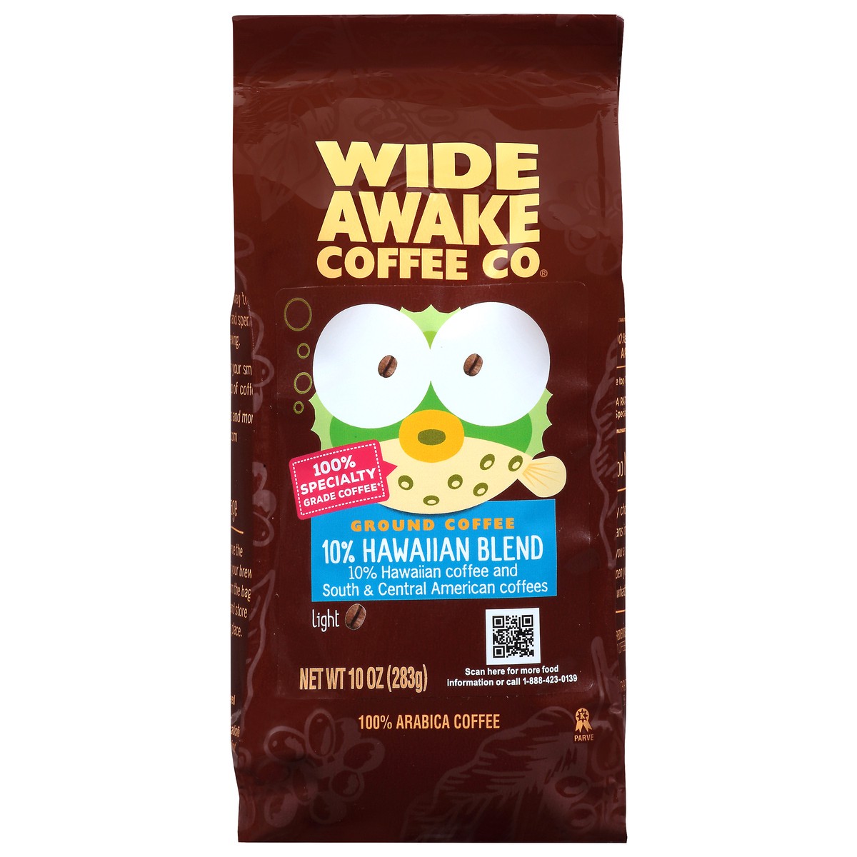 slide 8 of 16, Wide Awake Coffee Co. Light 10% Hawaiian Blend Ground Coffee - 10 oz, 10 oz