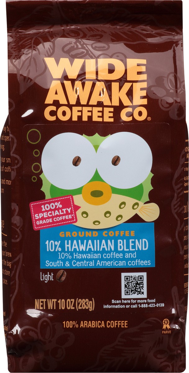 slide 6 of 16, Wide Awake Coffee Co. Light 10% Hawaiian Blend Ground Coffee - 10 oz, 10 oz