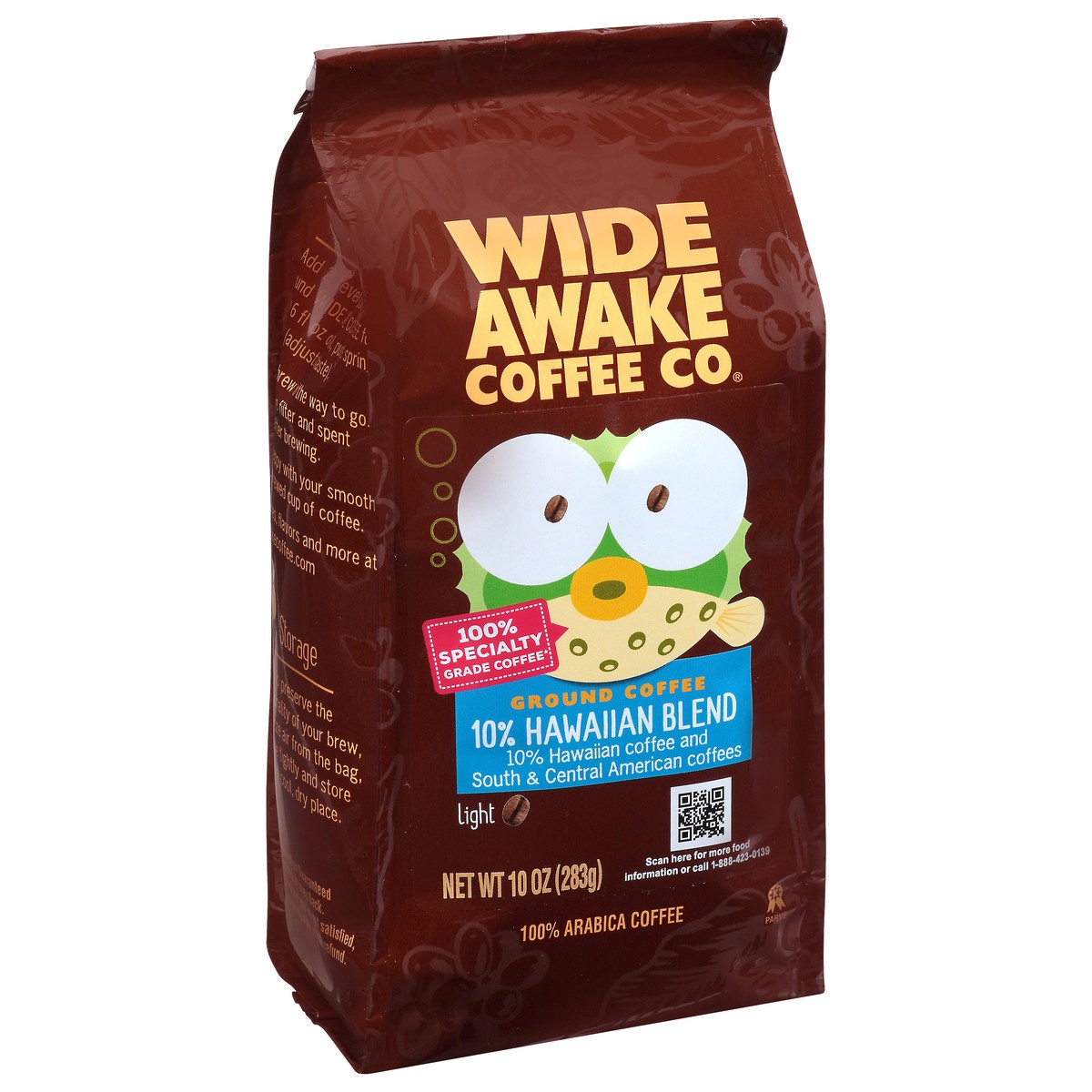 slide 11 of 16, Wide Awake Coffee Co. Light 10% Hawaiian Blend Ground Coffee - 10 oz, 10 oz