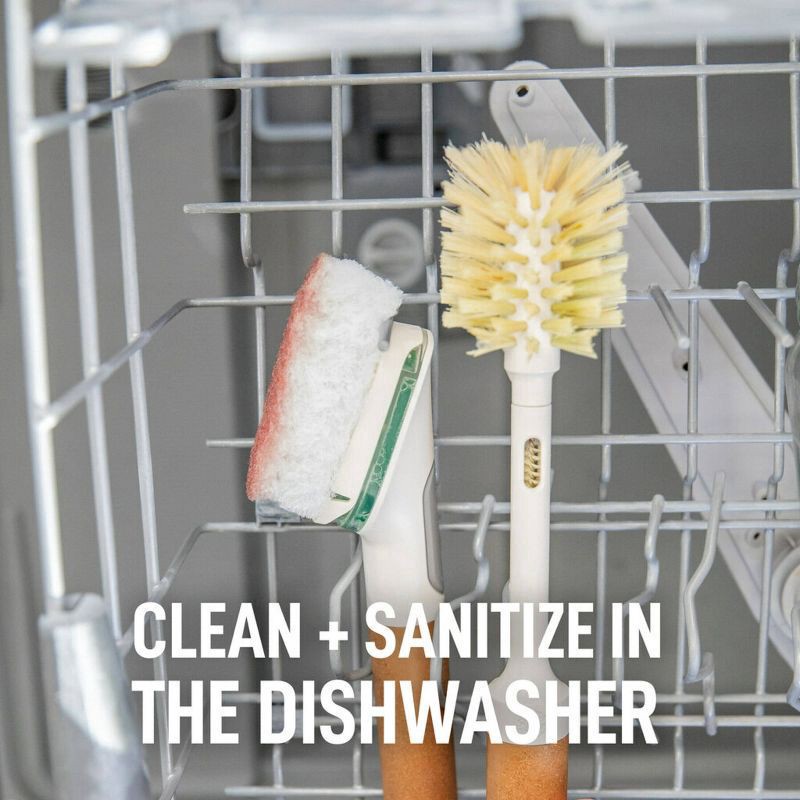 slide 9 of 13, Scotch-Brite Greener Clean Soap Control Dishwand, 1 ct