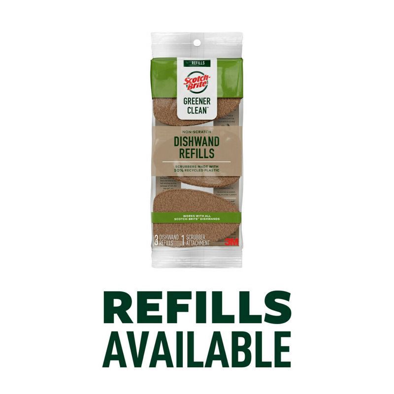 slide 12 of 13, Scotch-Brite Greener Clean Soap Control Dishwand, 1 ct