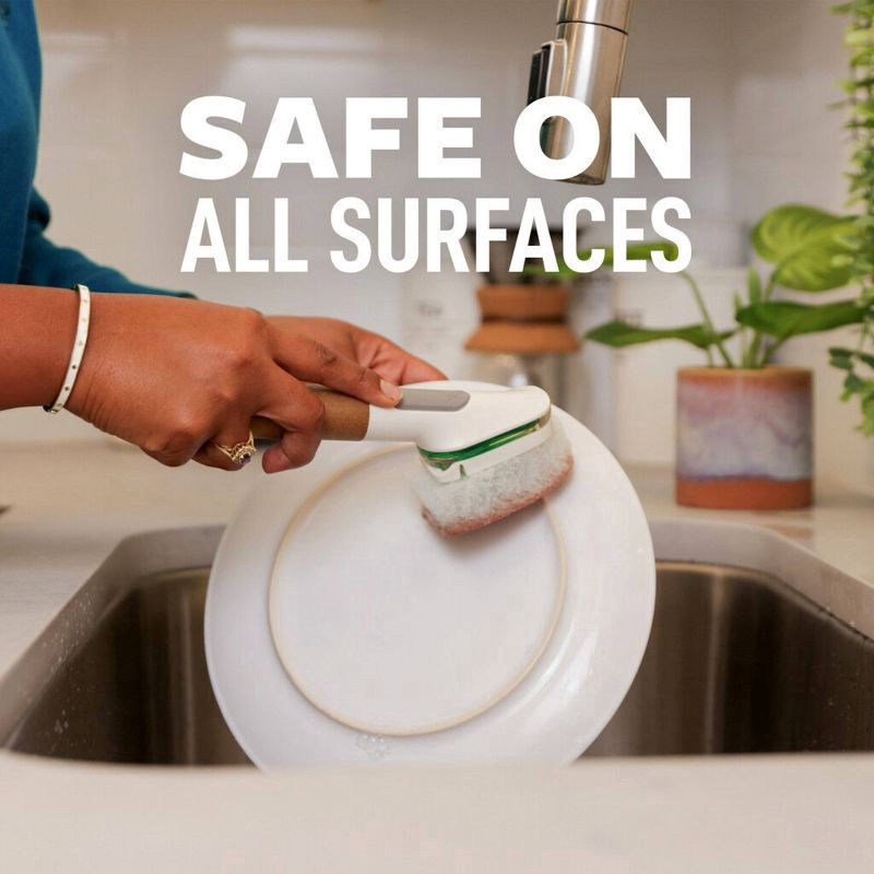 slide 2 of 13, Scotch-Brite Greener Clean Soap Control Dishwand, 1 ct