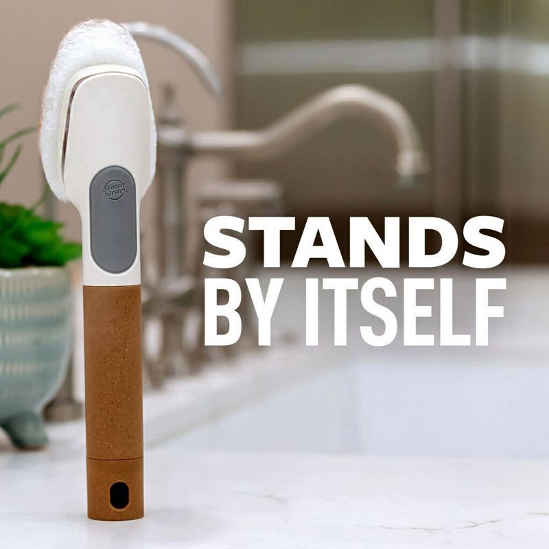 slide 5 of 13, Scotch-Brite Greener Clean Soap Control Dishwand, 1 ct