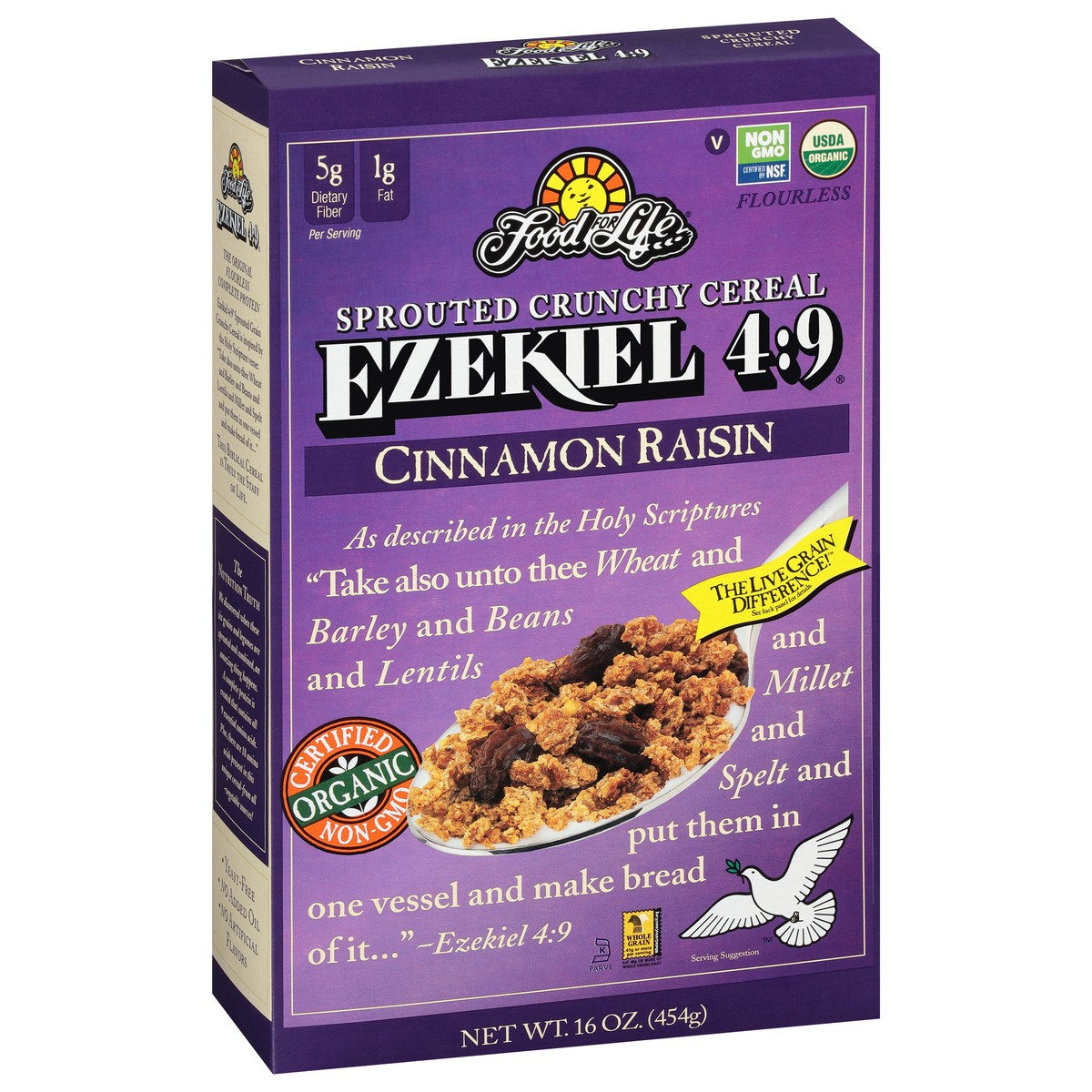 slide 2 of 11, Food for Life Cereal Ezekiel Cinn Raisin Org, 16 oz