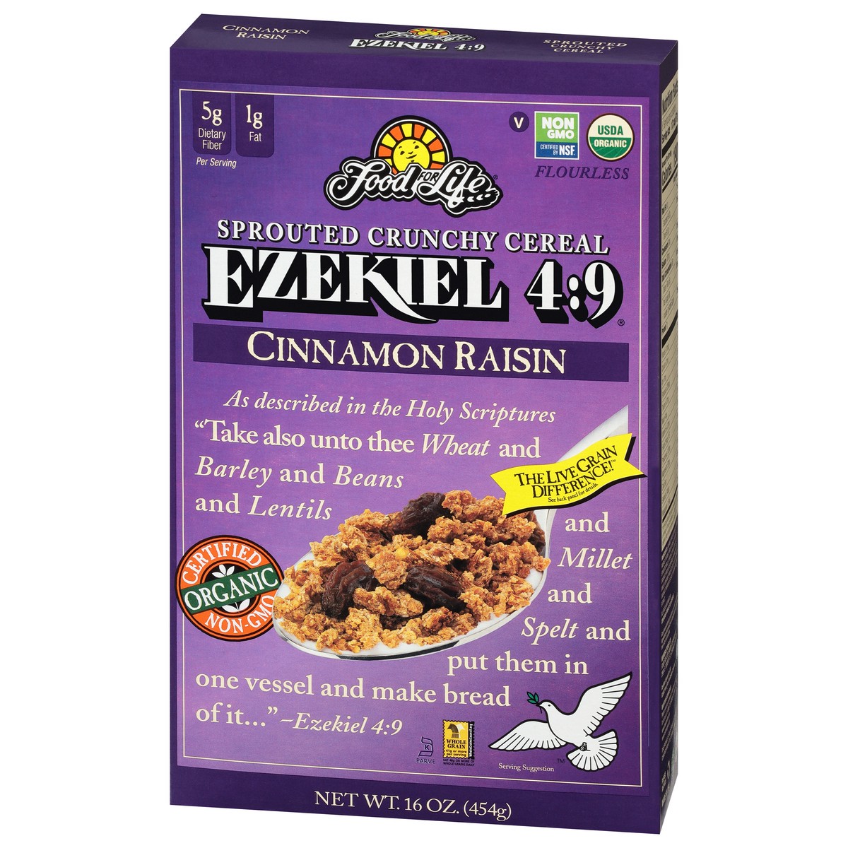 slide 10 of 11, Food for Life Cereal Ezekiel Cinn Raisin Org, 16 oz