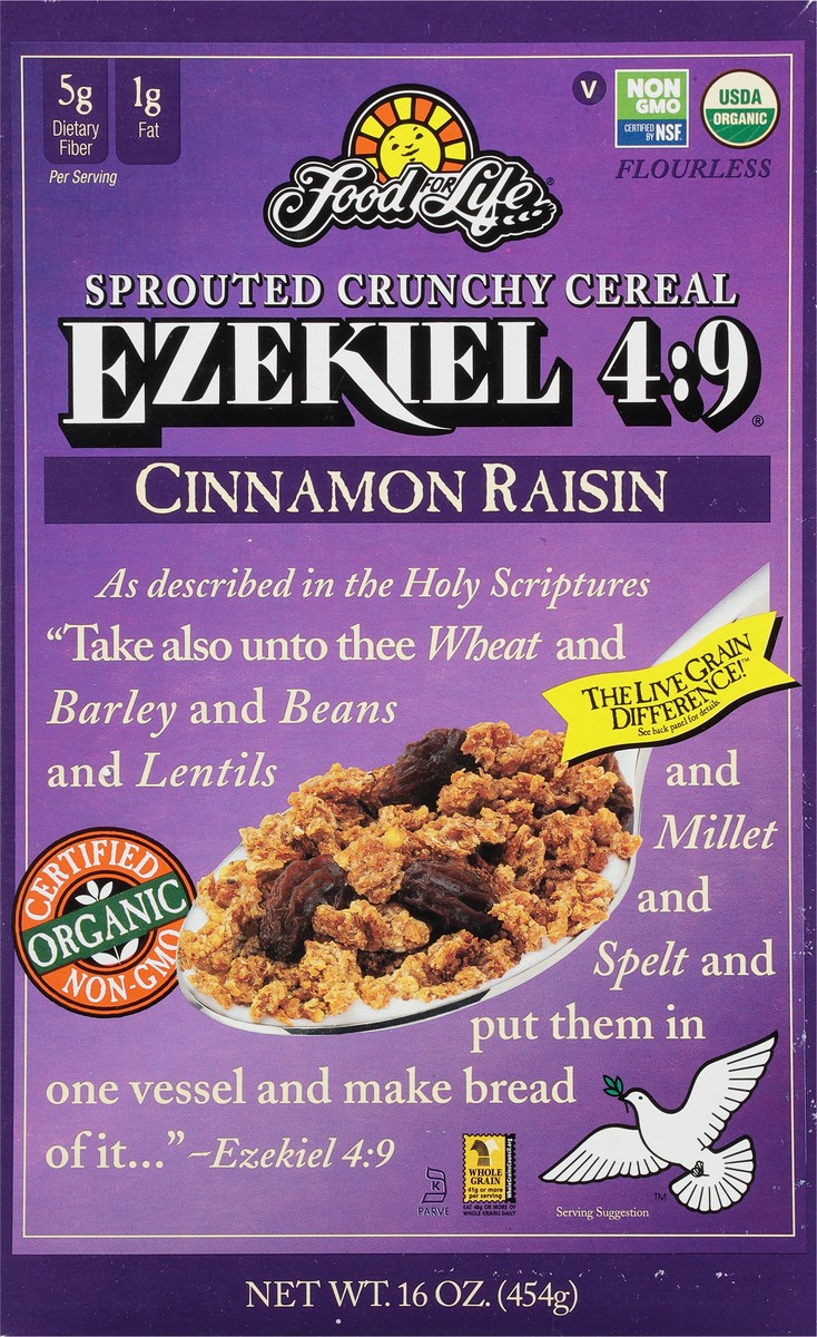 slide 7 of 11, Food for Life Cereal Ezekiel Cinn Raisin Org, 16 oz