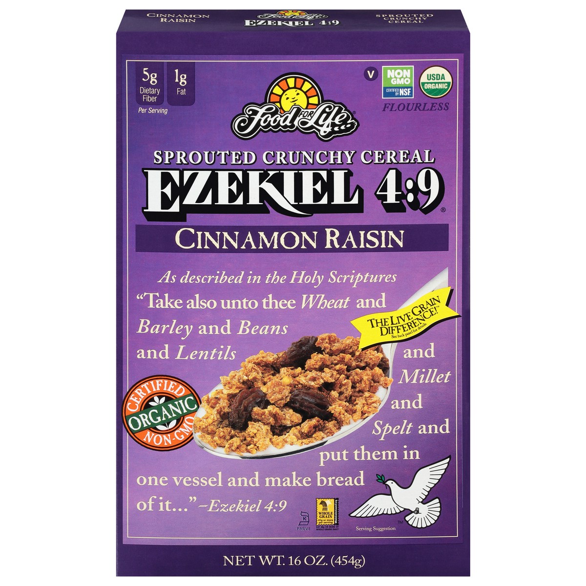 slide 9 of 11, Food for Life Cereal Ezekiel Cinn Raisin Org, 16 oz