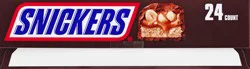 SNICKERS Milk Chocolate Candy Bars - Individually Wrapped Share Size Milk Chocolate Bars, 3.29 oz, Pack of 24 Bulk Box