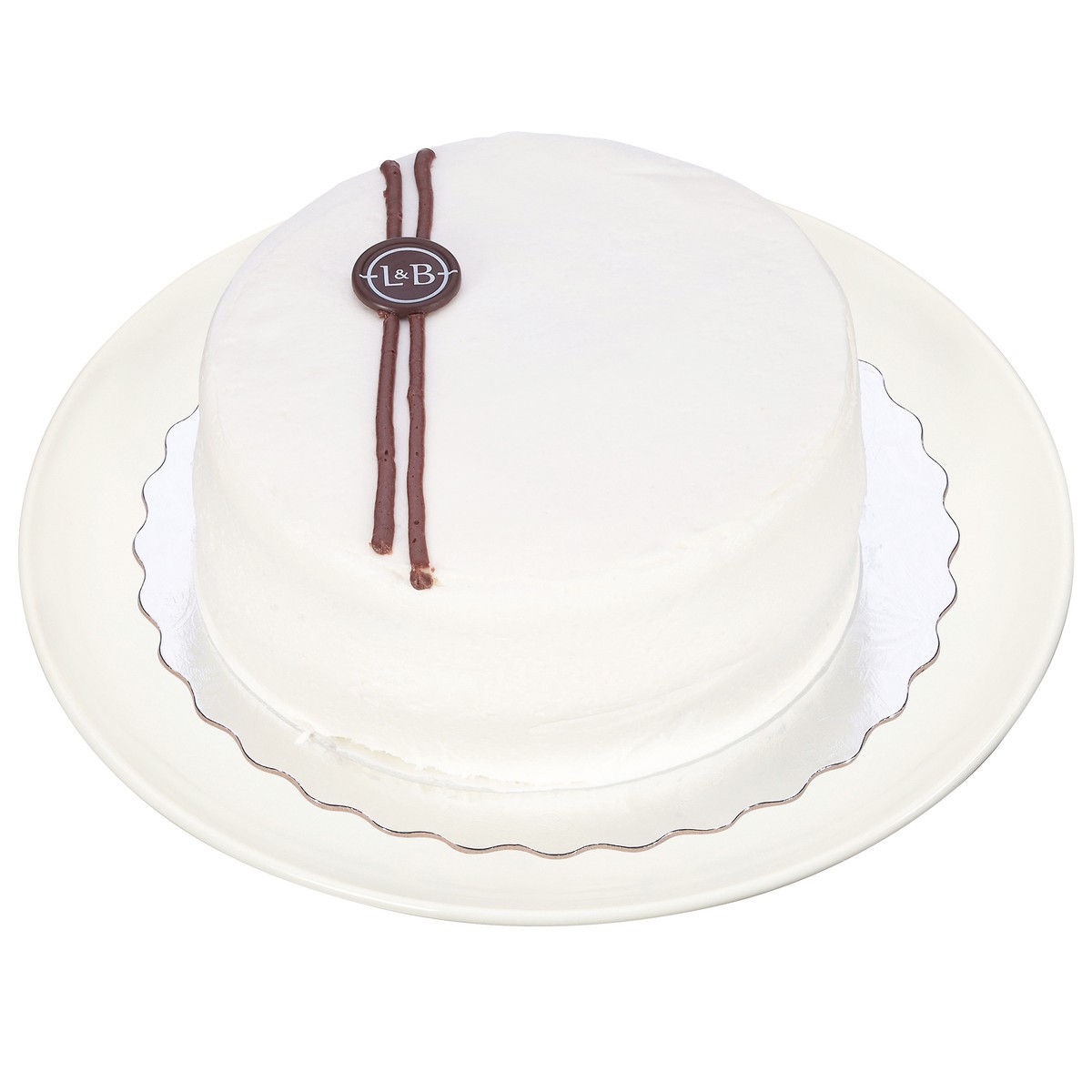 slide 1 of 4, Lunds & Byerlys 7 Inch Marble Cake White Icing 1 Each, 1 ct