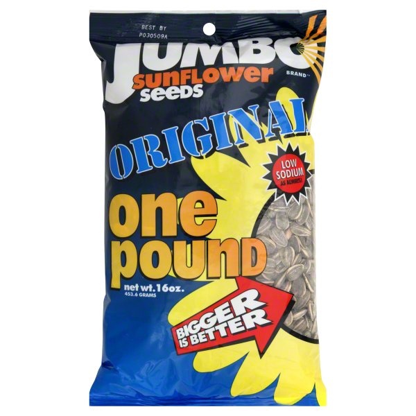 slide 1 of 1, Jumbo Sunflower Seeds Original - 16 Oz, 16 oz