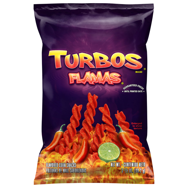 slide 1 of 1, Fritos Flavored Corn Snacks Turbos Flamas 3 1/2 Oz, 3.5 oz