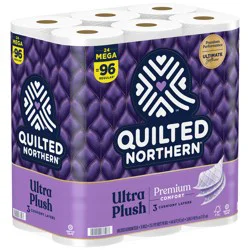 Quilted Northern Ultra Plush Toilet Paper, 24 Mega Rolls