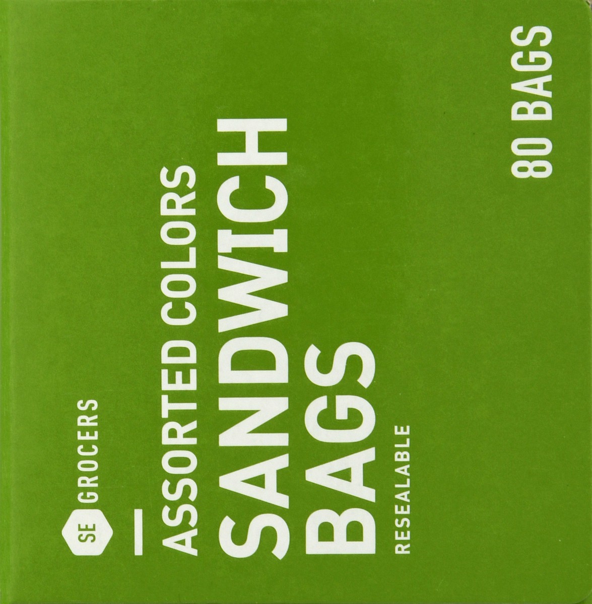 slide 3 of 12, Se Grocers 4 Color Reseal Bags, 80 ct