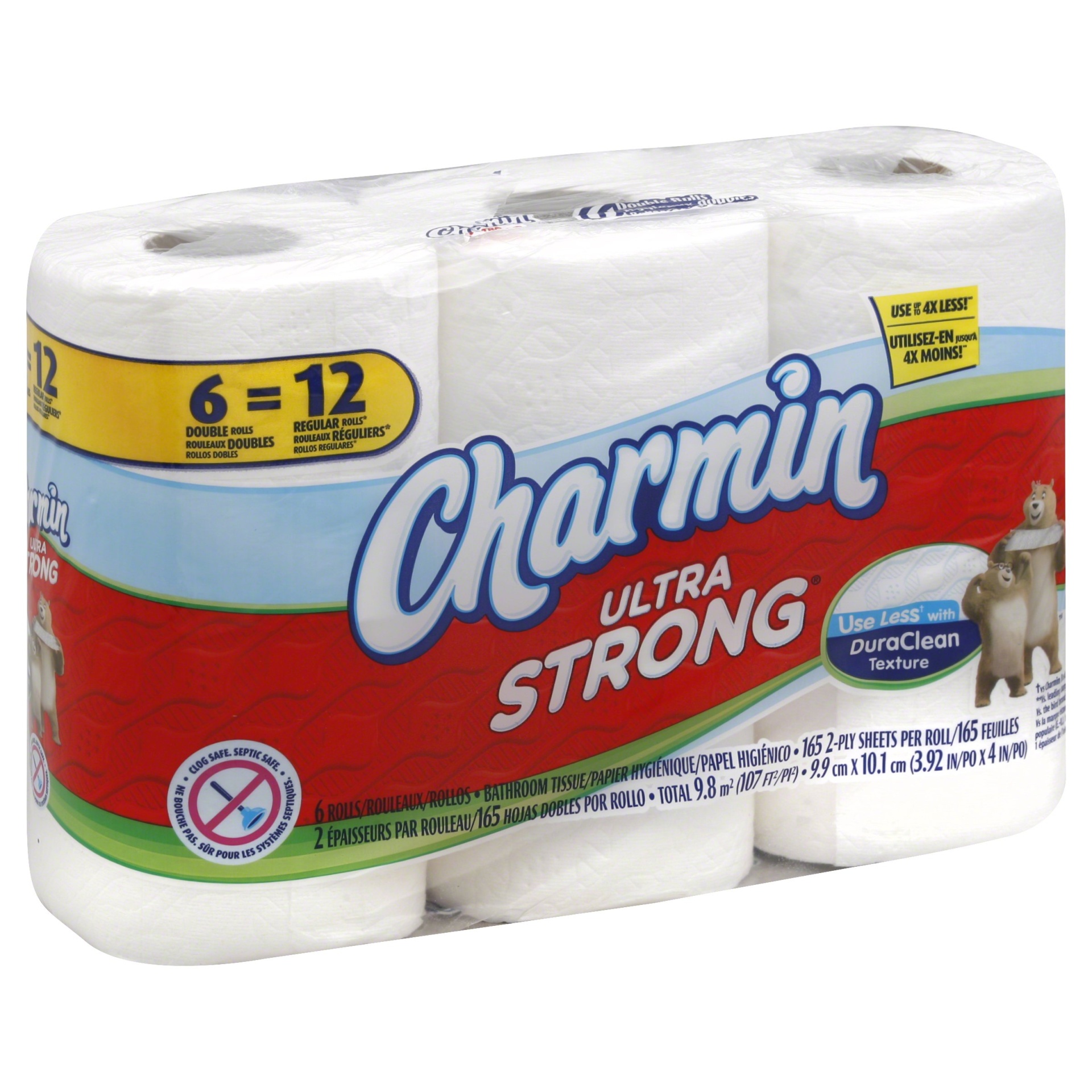 slide 1 of 4, Charmin Ultra Strong Toilet Paper 6 Double Roll, 6 ct