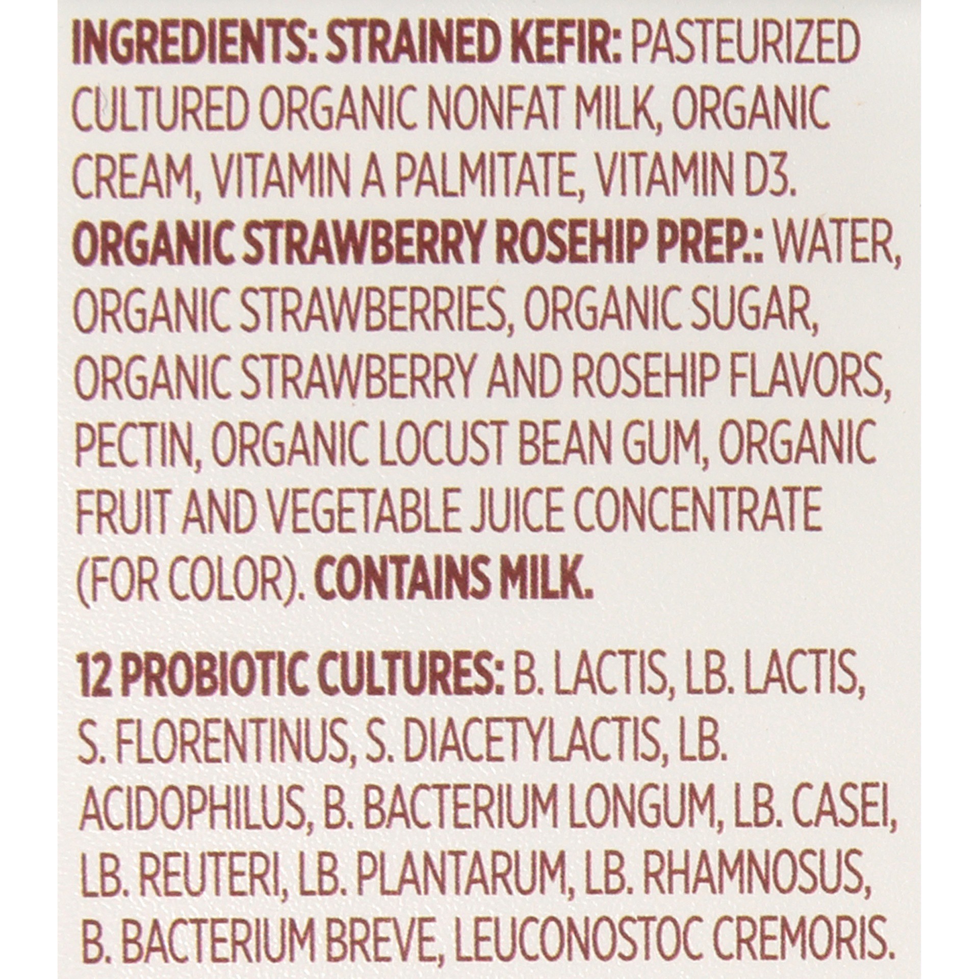 slide 6 of 6, Lifeway Organic Strawberry Rosehip Kefir Cup, 5.3 oz