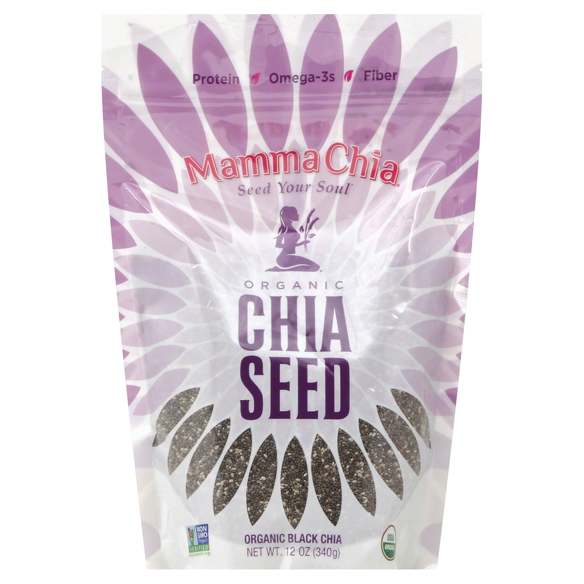 slide 1 of 1, Mamma Chia Black Organic Chia Seed 12 oz, 12 oz