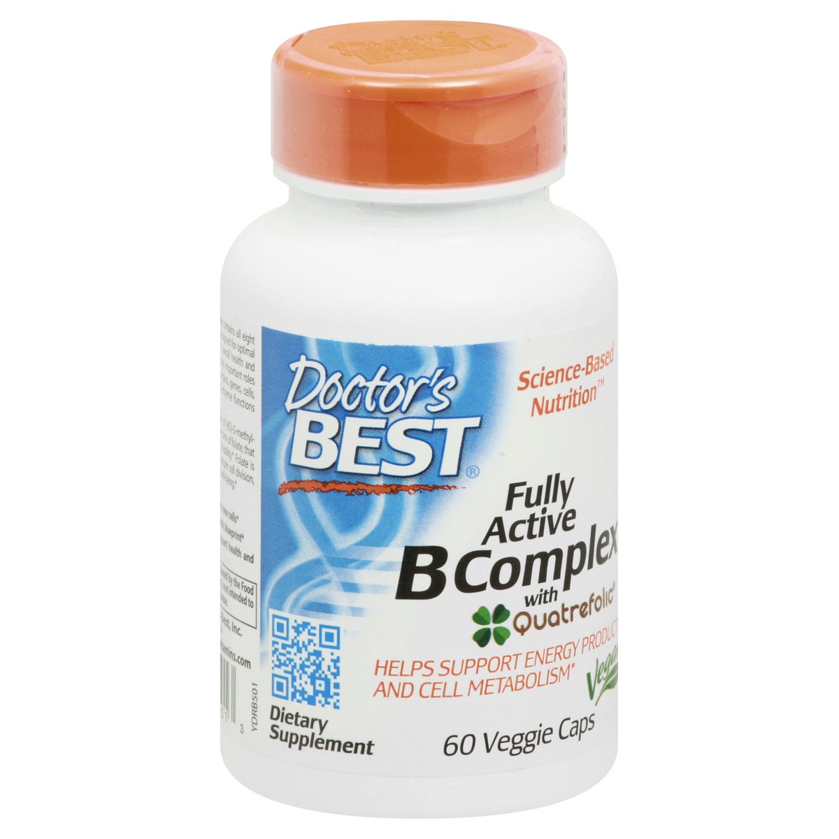 slide 7 of 12, Doctor's Best Fully Active Veggie Caps B Complex with Quatrefolic 60 ea, 60 ct