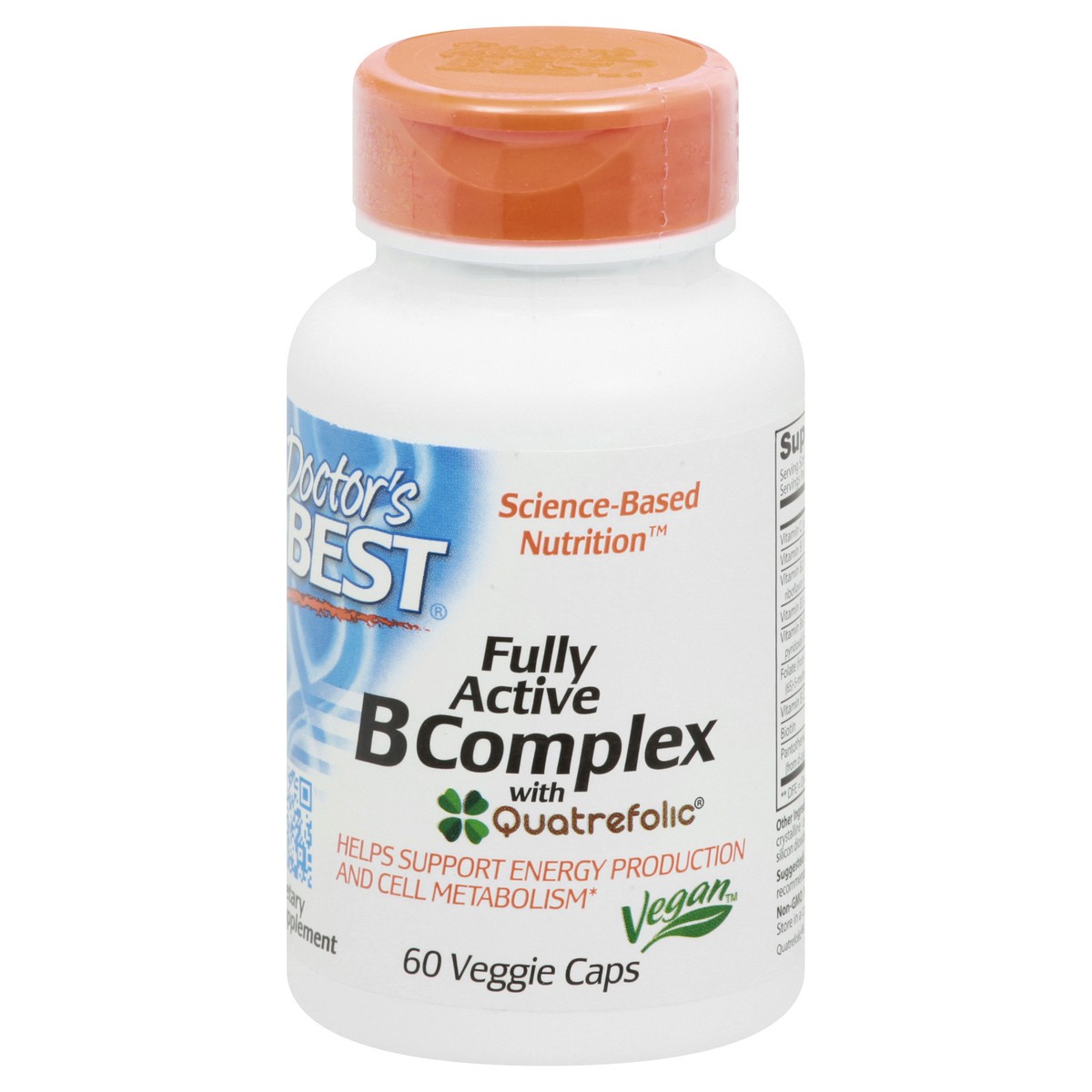 slide 4 of 12, Doctor's Best Fully Active Veggie Caps B Complex with Quatrefolic 60 ea, 60 ct