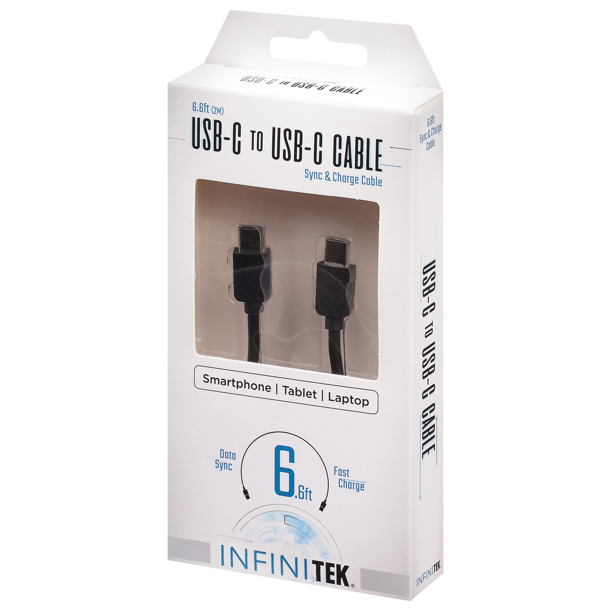 slide 7 of 9, Infinitek 6.6 Feet Sync & Charge USB-C to USB-C Cable 1 ea, 1 ct