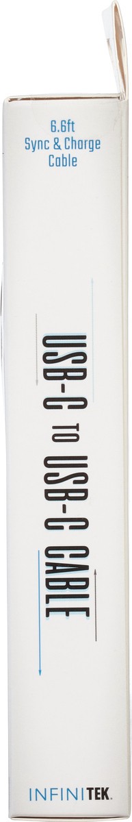 slide 4 of 9, Infinitek 6.6 Feet Sync & Charge USB-C to USB-C Cable 1 ea, 1 ct