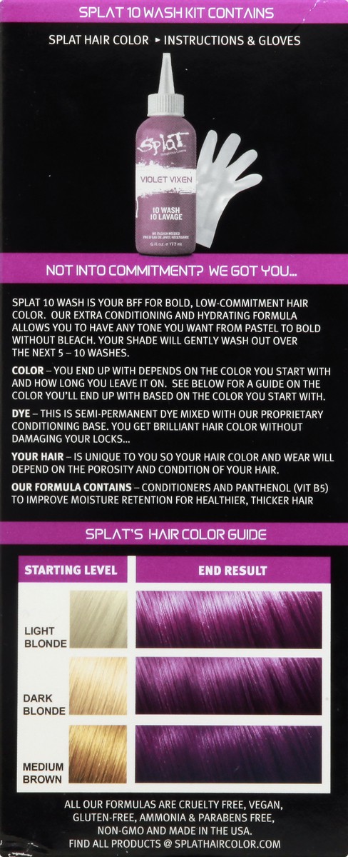 slide 5 of 9, Splat Hair Color 6 oz, 6 oz