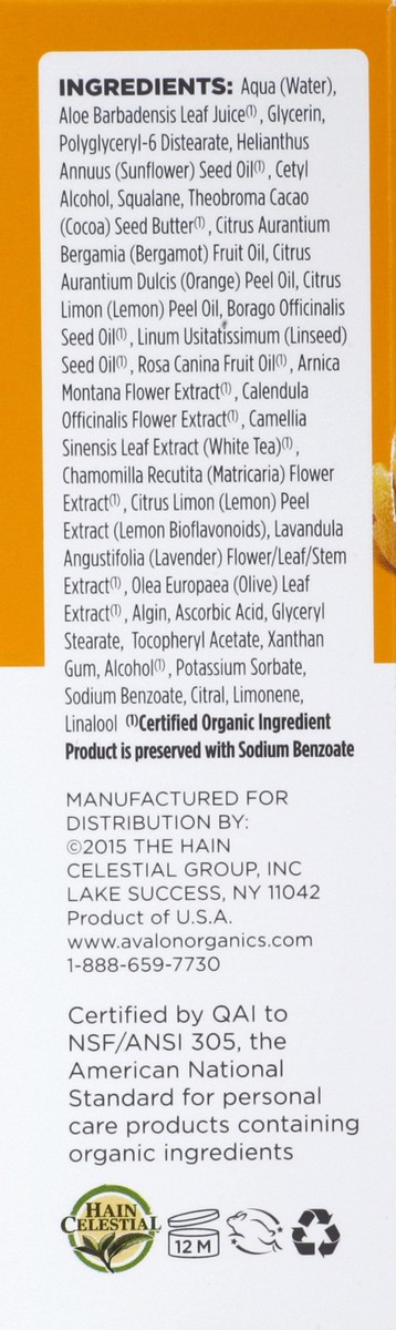 slide 3 of 7, Avalon Organics Vitamin C Vitality Facial Serum, 1 oz