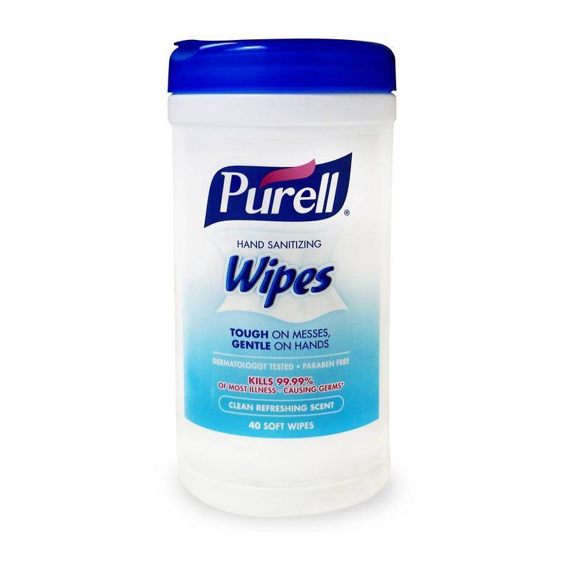 slide 1 of 5, PURELL Hand Santizing Wipes Clean Refreshing Scent, 40 ct