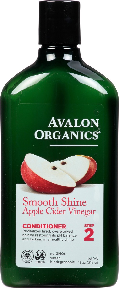 slide 1 of 11, Avalon Organics Avalon Apple Cider Vinegar Conditioner, 11 oz