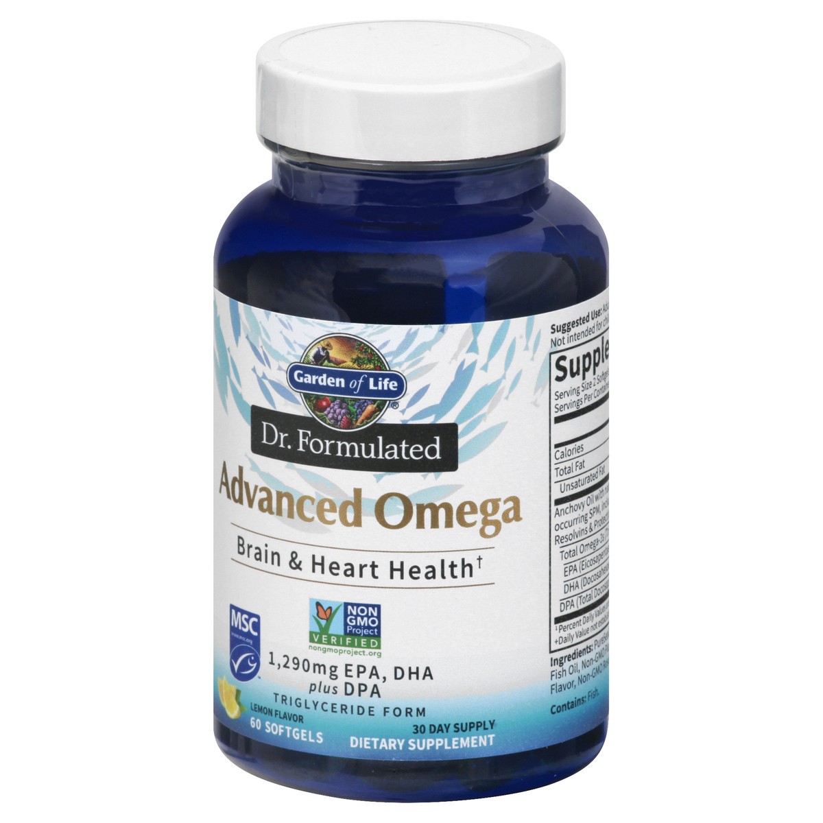 slide 9 of 9, Garden of Life Softgels Lemon Advanced Omega 60 ea, 1 ct