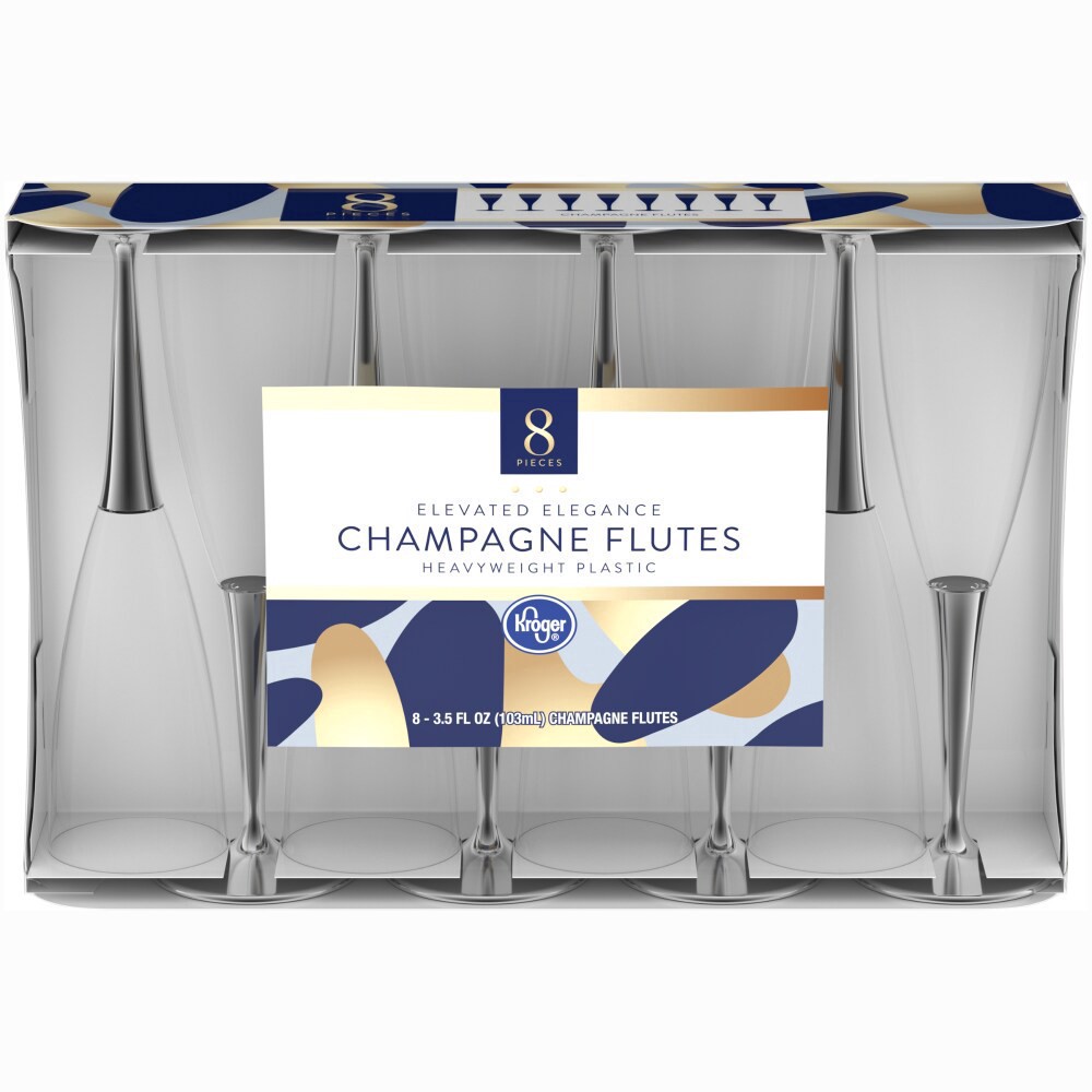 slide 5 of 5, Kroger Champagne Flutes clear, 3.5 fl oz