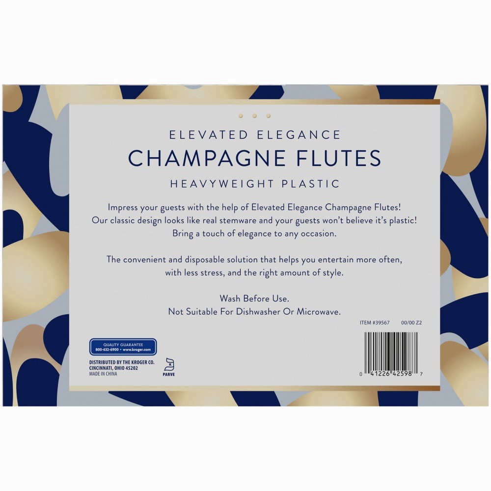 slide 2 of 5, Kroger Champagne Flutes clear, 3.5 fl oz