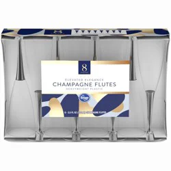 Kroger Champagne Flutes clear