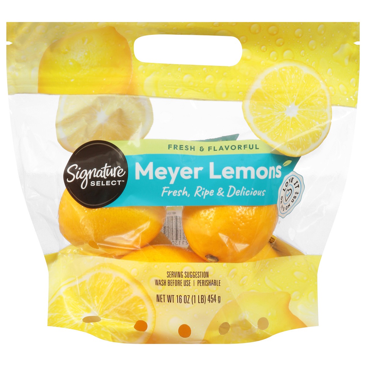 slide 1 of 4, Signature Select Fresh & Flavorful Meyer Lemons 16 oz, 16 oz