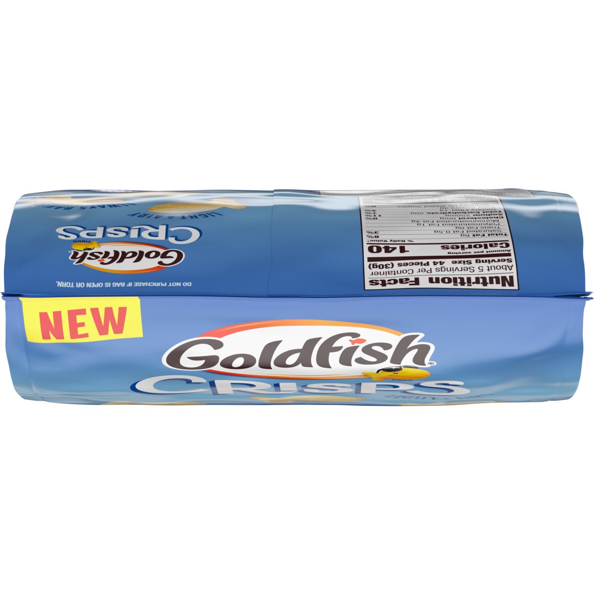 slide 11 of 12, Goldfish Crisps Salt & Vinegar Flavored Baked Chip Crackers, 6.25 oz Bag, 6.250 oz