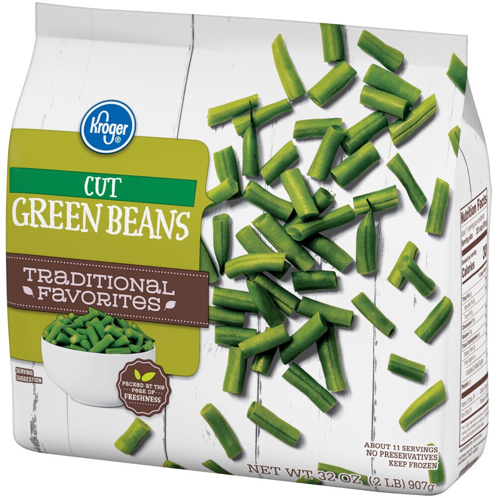 slide 5 of 6, Kroger Traditional Favorites Cut Green Beans, 32 oz