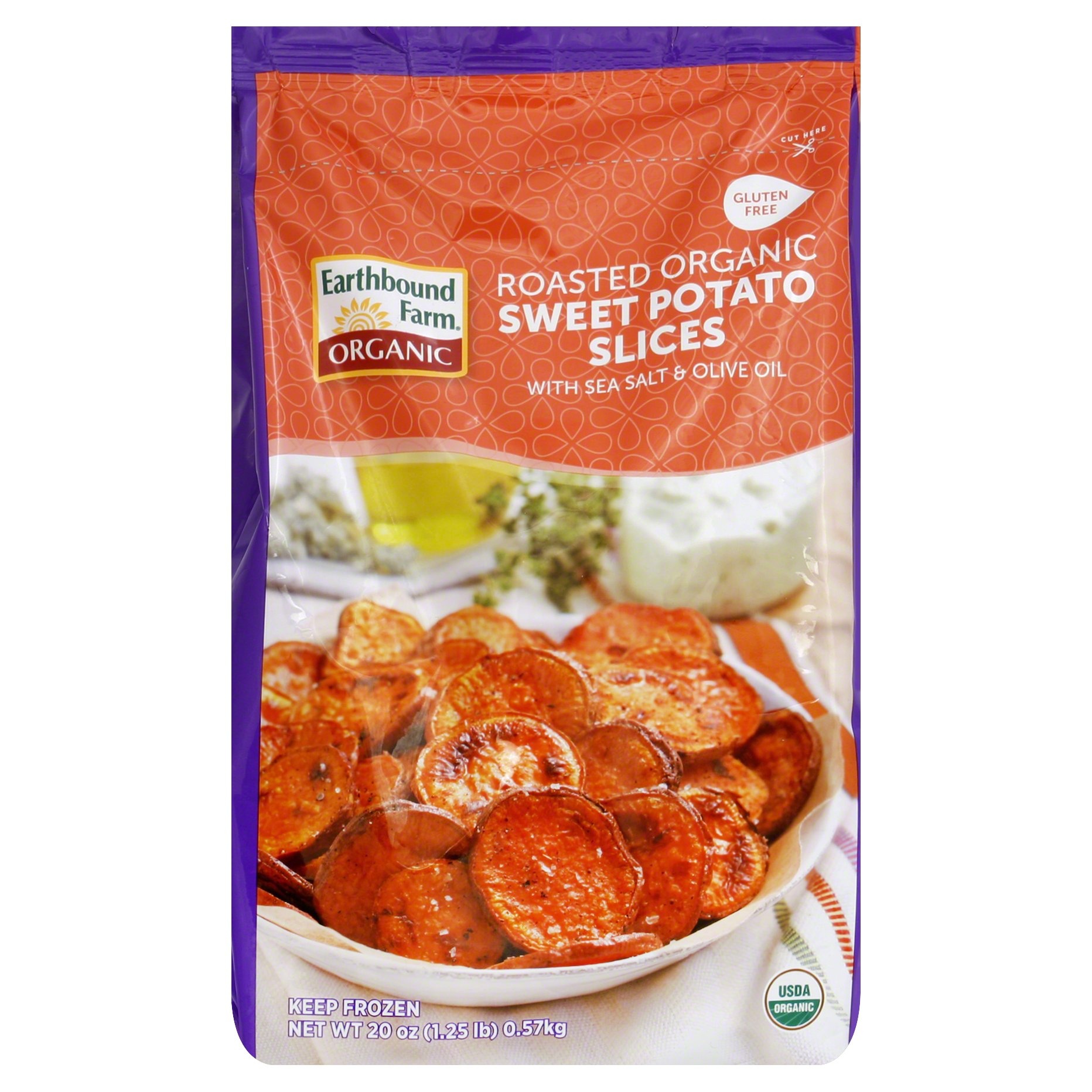 slide 1 of 5, Earthbound Farms Organic Roasted Sweet Potato Slices, 20 oz