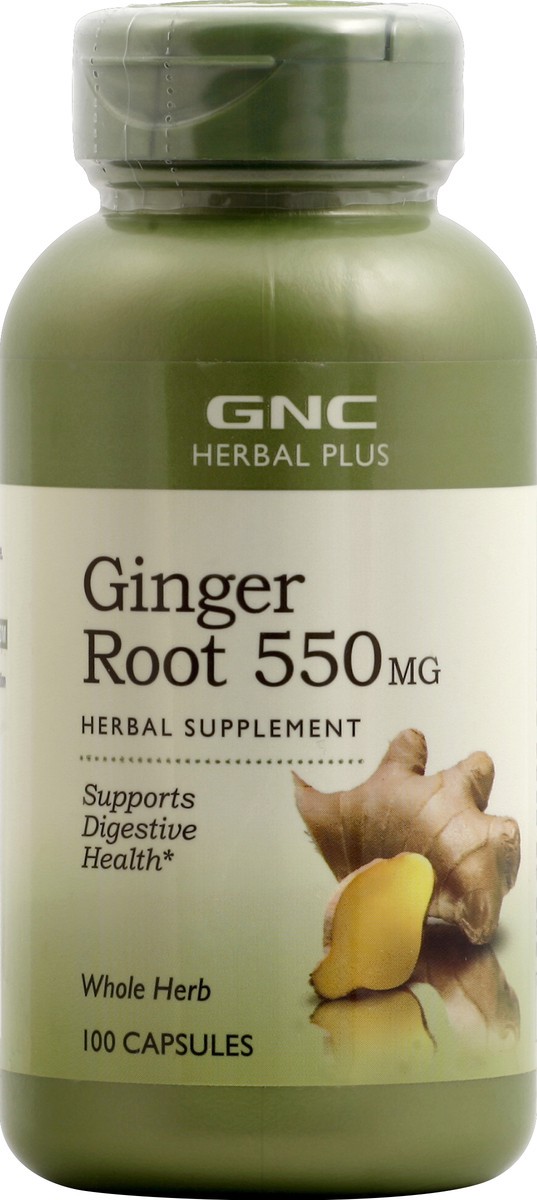 slide 1 of 6, GNC Ginger Root 100 ea, 100 ct