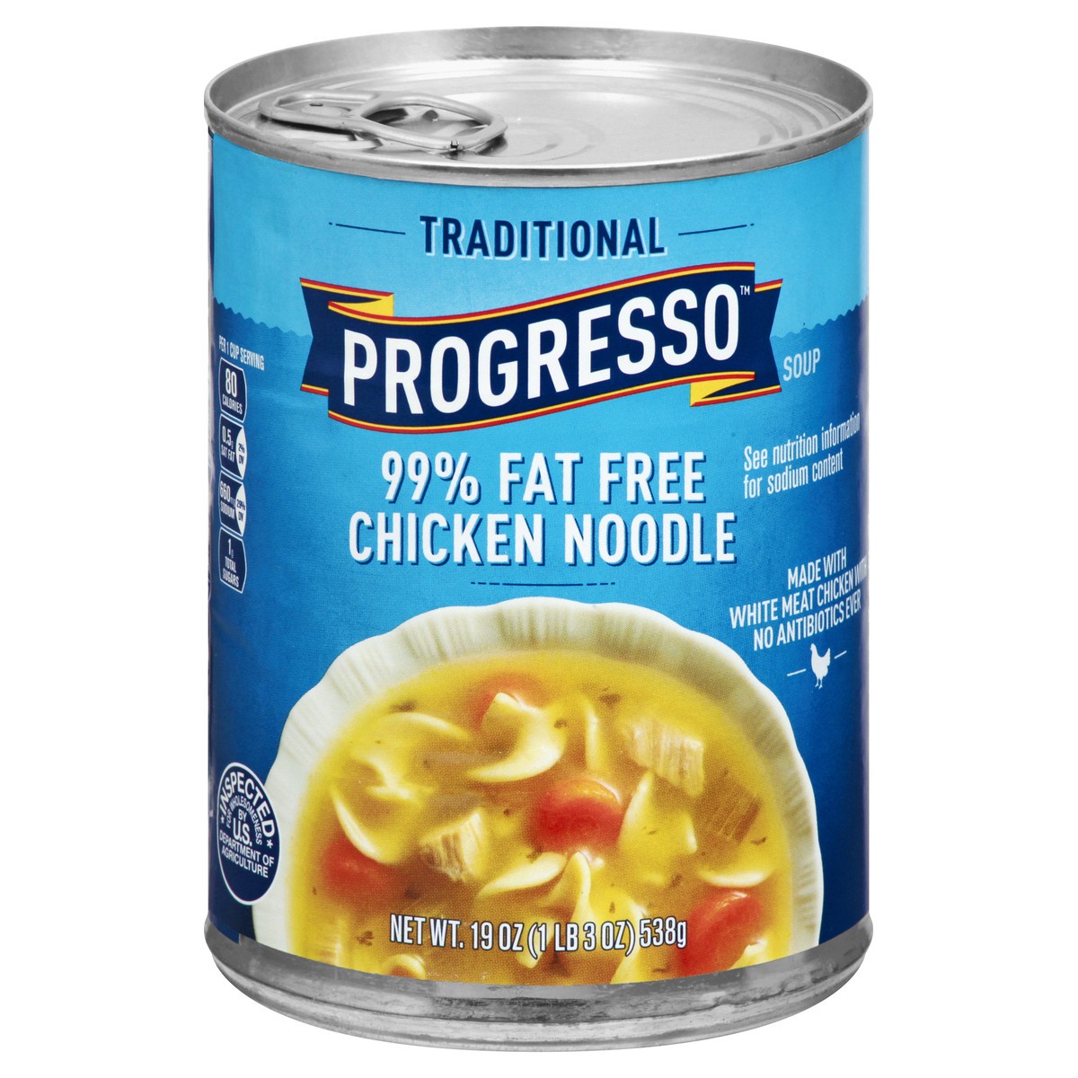 slide 1 of 1, Progresso Traditional Chicken Noodle Soup 19 oz, 19 oz