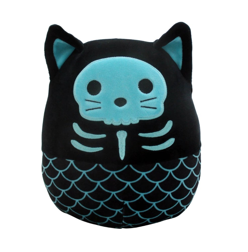 slide 1 of 1, Squishmallows Blue Skeleton Cat Halloween Plush, 1 ct