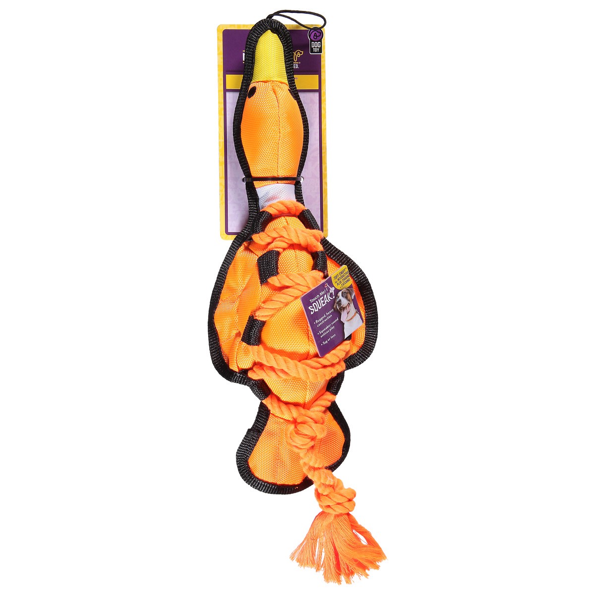 slide 1 of 2, MultiPet Tuff enuff Cross-Ropes Duck Dog Toy 1 ea, 1 ct