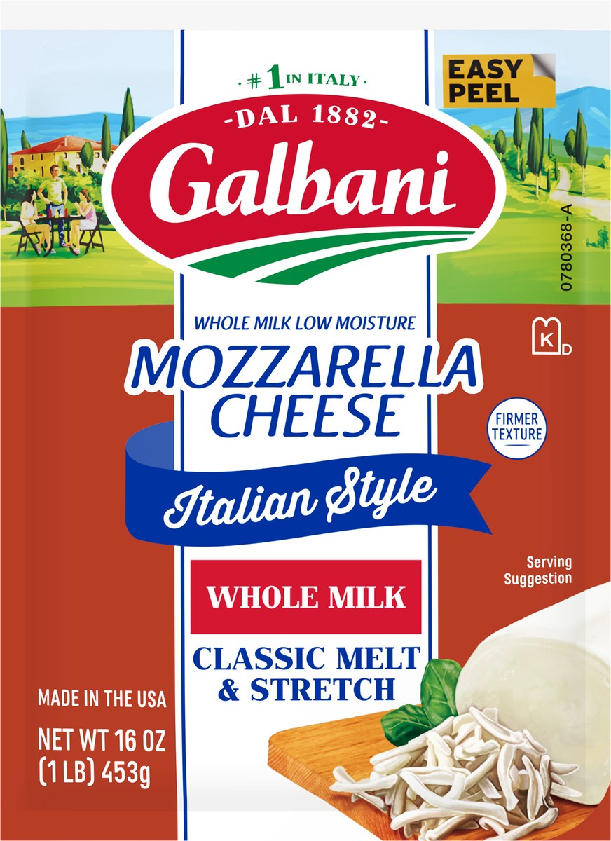 slide 4 of 7, Galbani 16oz Galbani Mozz Chunk WMLM, 16 oz