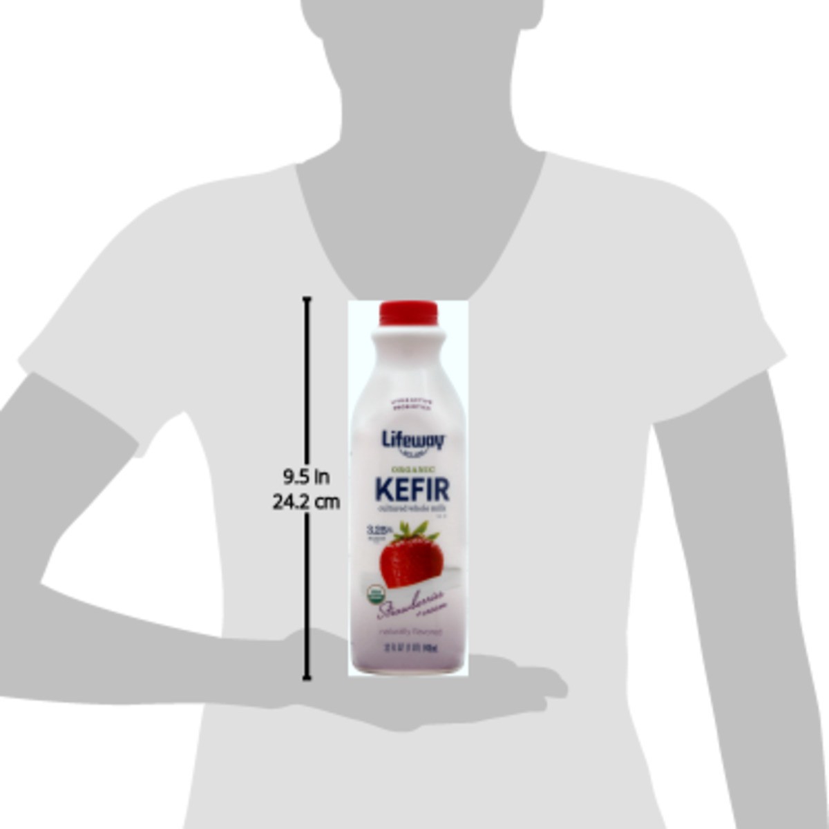 slide 8 of 11, Lifeway Organic Strawberry Kefir 32 fl oz, 32 fl oz