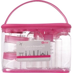 slide 1 of 1, Beauty 360 12 Piece Travel Kit, Assorted Colors, 1 ct
