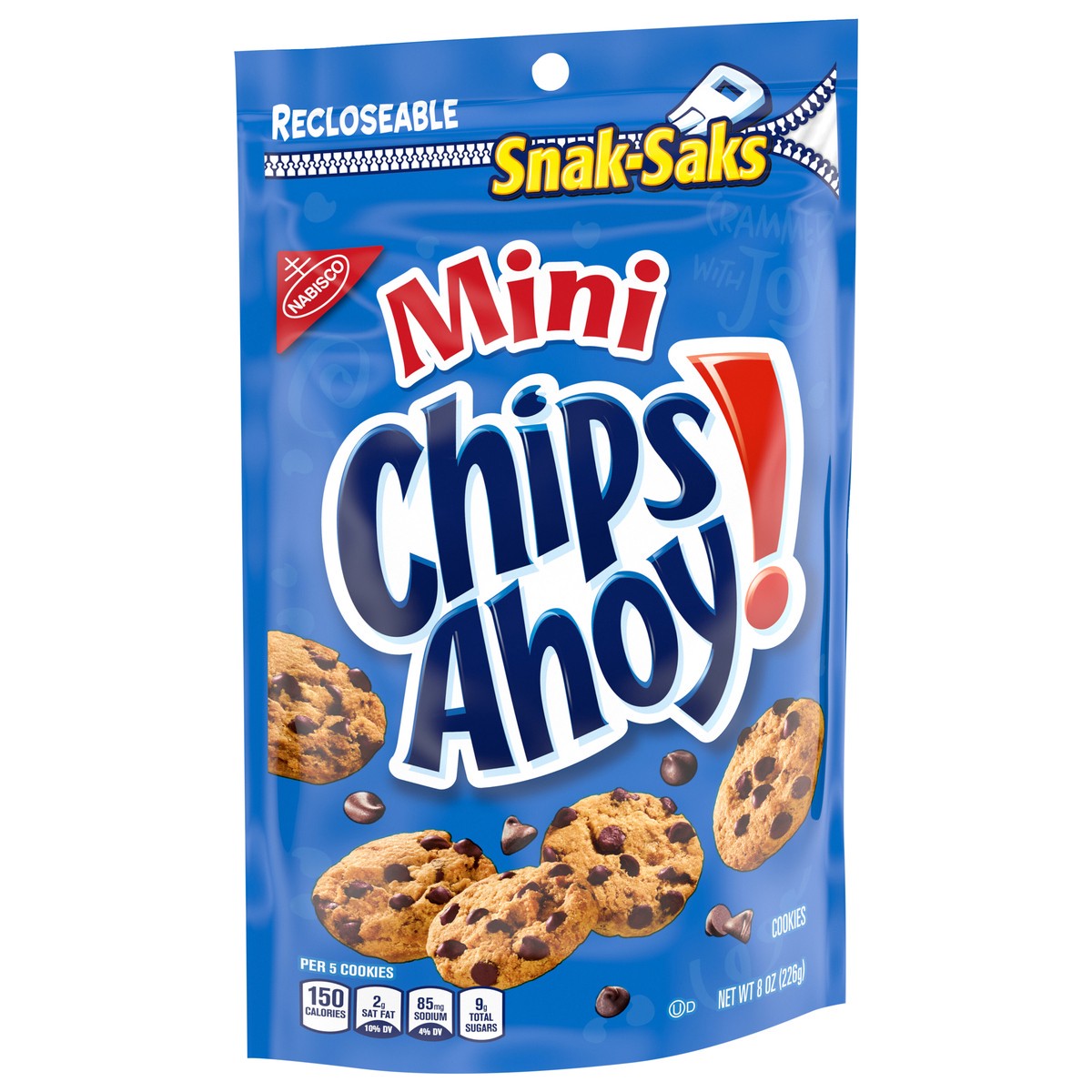 slide 7 of 16, CHIPS AHOY! Mini Original Chocolate Chip Cookies, Snak-Saks, 8 oz, 8 oz