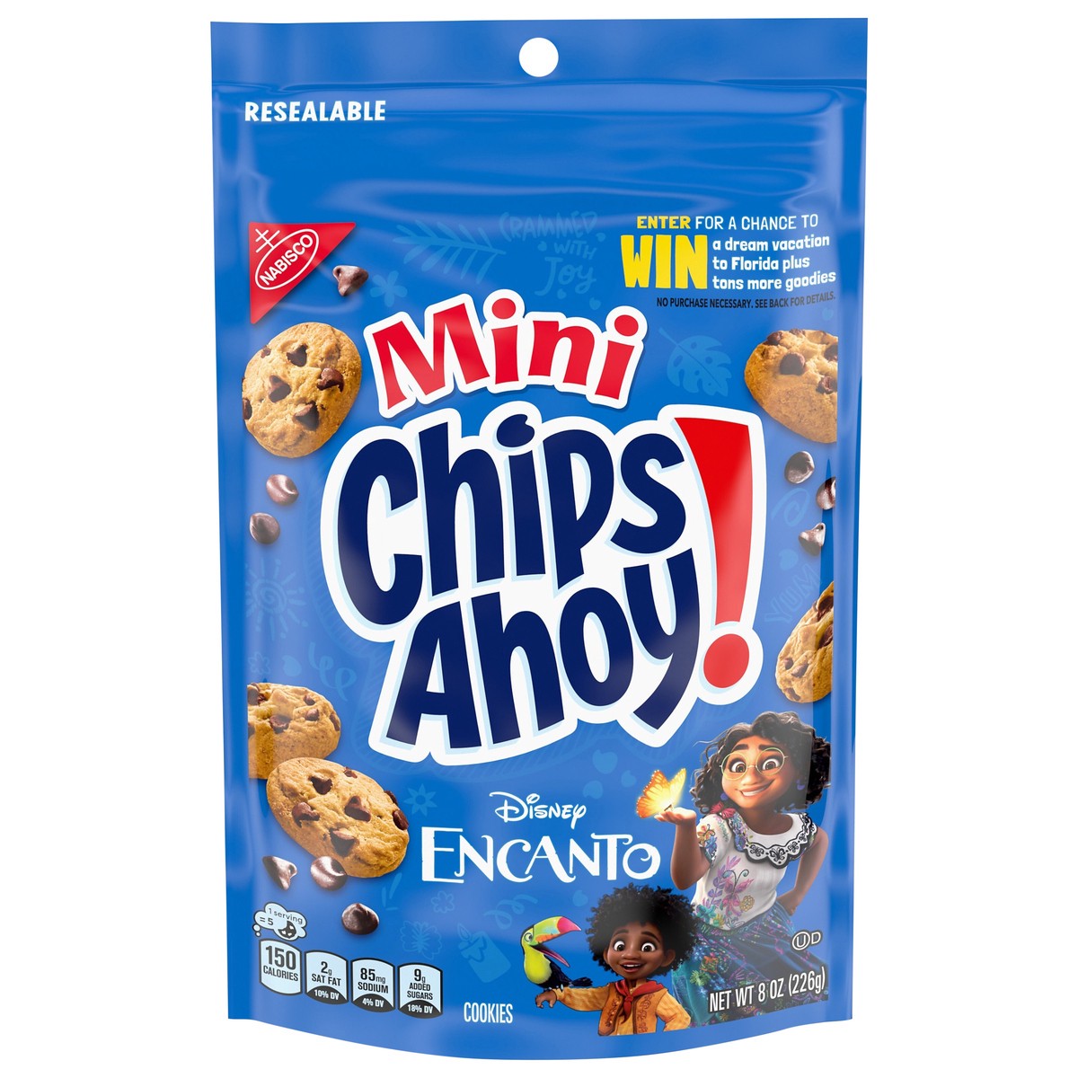 slide 1 of 16, CHIPS AHOY! Mini Original Chocolate Chip Cookies, Snak-Saks, 8 oz, 8 oz